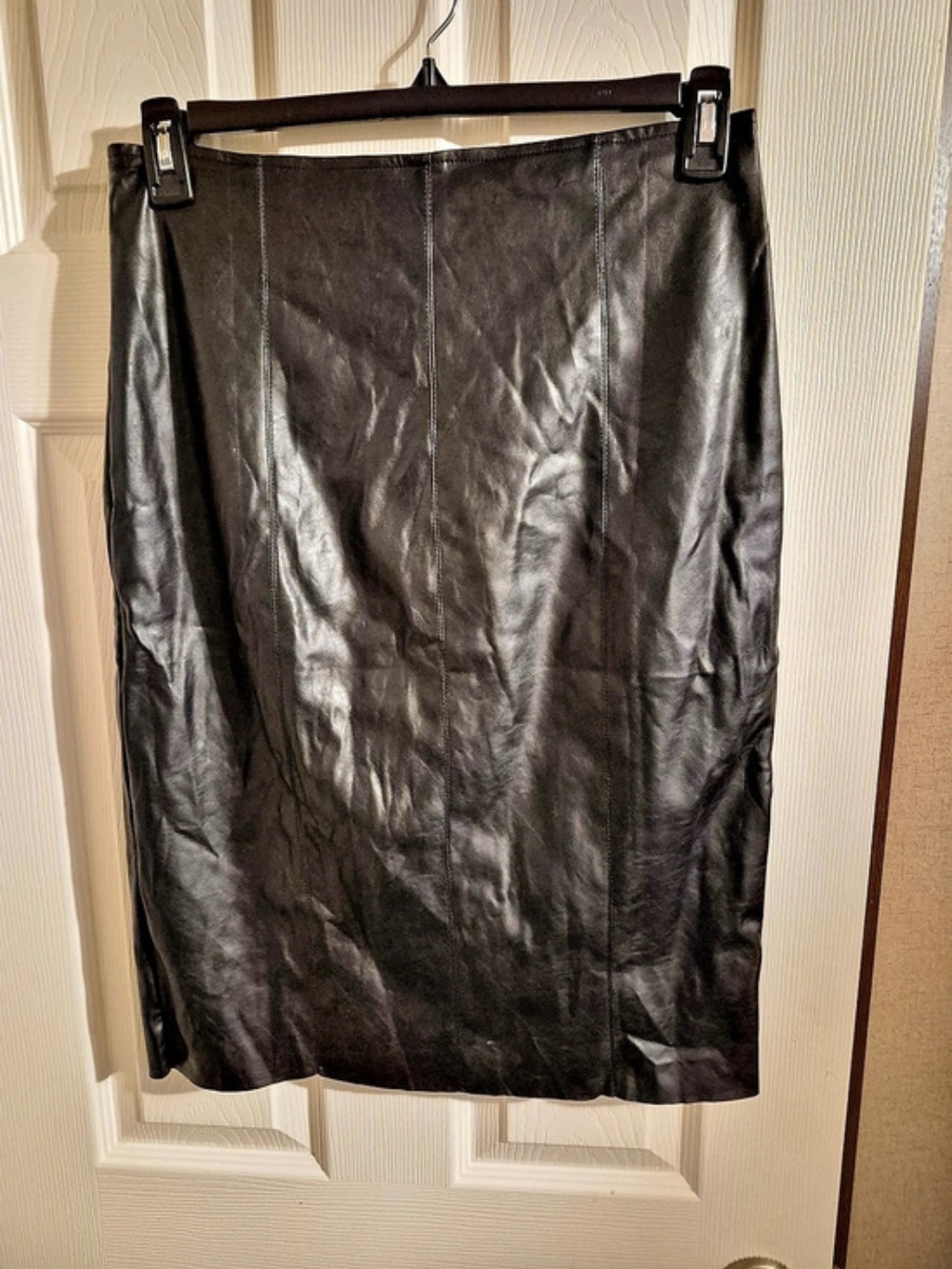 HYFVE Faux Leather Midi Skirt Size Large Like New